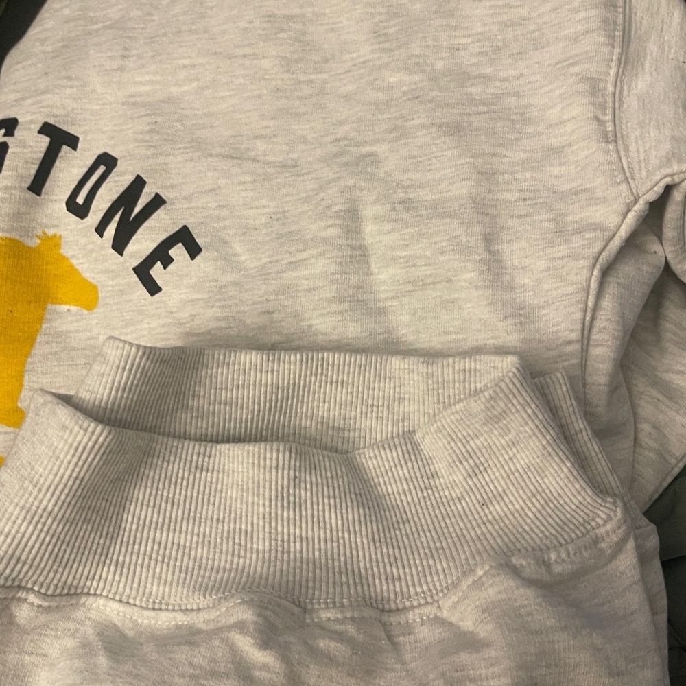 Yellowstone Paramount Quarter Zip Grey Sweatshirt Size Large NWT - Picture 6 of 9
